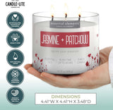 Candle - lite Essential Elements Scented Candles, Eucalyptus &amp; Mint Leaf, 14.75 oz Jar, Proudly Poured in The USA, Aromatherapy, 3 - Wick with 45 Hours Burn Time, Perfect for Creating a Relaxing Ambiance - Homesidy.com