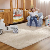 Ophanie Area Rugs for Living Room Bedroom, Upgrade Non - Slip Fluffy Soft Grey Shag Carpet, Indoor Floor Gray 4x6 Fuzzy Shaggy Living Room Plush Rug for Kids Home Dorm Decor Aesthetic - Homesidy.com
