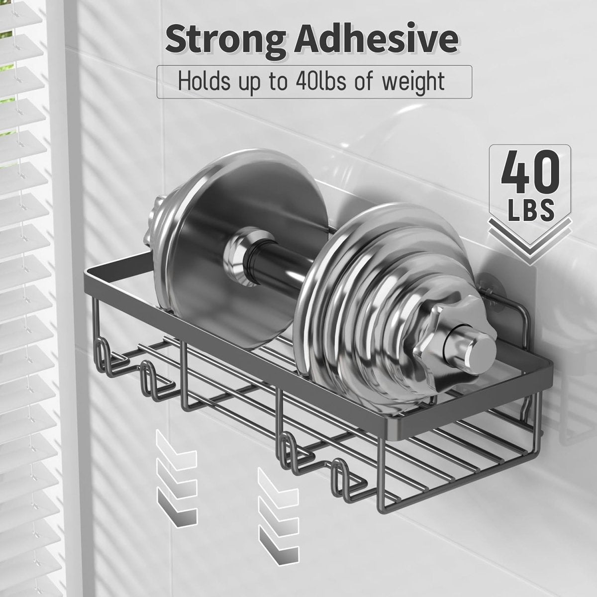 Liuoud 5 Pack Shower Caddy Organizer Rack Shelf for Inside Shower, Adhesive Bathroom Wall Storage Basket Rustproof Stainless Steel Shampoo Holder, Girly Bathroom Accessory Decor Set, Pink - Homesidy.com
