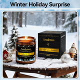 Christmas Candles - Christmas Spice Candle | 7 oz Soy Candles with Warm Cinnamon, Clove &amp; Nutmeg Aroma | Holiday Scented Candle, Cozy Winter Candle Gift for Men &amp; Women - Homesidy.com