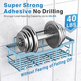 EUDELE Adhesive Shower Caddy, 5 Pack Rustproof Stainless Steel Bath Organizers With Large Capacity, No Drilling Shelves for Bathroom Storage &amp; Home Decor - Homesidy.com