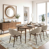 Soalmost Washable Area Rug 8x10, Large Soft Rugs for Living Room Vintage Beige Carpet 8x10 Area Rugs for Bedroom Dining Room Non - Slip Stain Resistant Under Table Rug - Homesidy.com