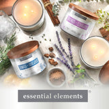 Candle - lite Essential Elements Scented Candles, Eucalyptus &amp; Mint Leaf, 14.75 oz Jar, Proudly Poured in The USA, Aromatherapy, 3 - Wick with 45 Hours Burn Time, Perfect for Creating a Relaxing Ambiance - Homesidy.com