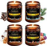Christmas Candles - Christmas Spice Candle | 7 oz Soy Candles with Warm Cinnamon, Clove &amp; Nutmeg Aroma | Holiday Scented Candle, Cozy Winter Candle Gift for Men &amp; Women - Homesidy.com