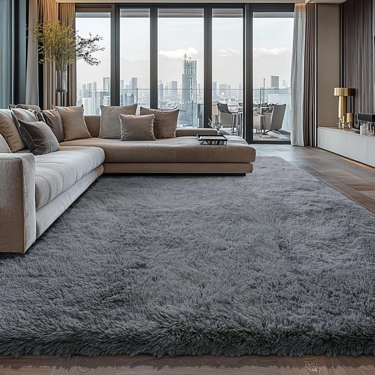 Shag Area Rugs for Bedroom Living Room,4X6 Ultra Soft Fluffy Area Rugs for Dorm, Indoor Carpet Nursery Rugs for Kids Girls Room Home Decor,Pink - Homesidy.com