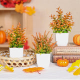Der Rose 4 Pack Fake Plants Mini Artificial Greenery Potted Plants for Home Decor Indoor Office Table Room Farmhouse Bathroom Decor - Homesidy.com