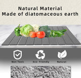 Stone Drying Mat for Kitchen Counter, Collapsible Dish Drying Mat, Fast Drying Diatomaceous Earth Dish Drying Mats, Water Absorbent Diatomite Kitchen Mat (white, medium) - Homesidy.com