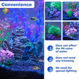 Ameliade Aquarium Artificial Plastic Plants Decorations and Rock Cave Decor Set Goldfish Betta Fish Tank Accessories Small Large Fish Bowl Ornaments - Homesidy.com