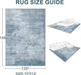 Area Rugs 6x9 Living Room: Washable Rug Modern Abstract Large Rug Soft Non Slip Neutral Rugs Stain Resistant Indoor Carpet for Bedroom Kitchen Dining Room Table Nursery Home Office Rugs(Beige,6x9) - Homesidy.com