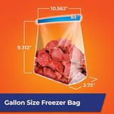 Hefty Slider Freezer Kitchen Storage Bags, Gallon Size, 56 Count - Homesidy.com