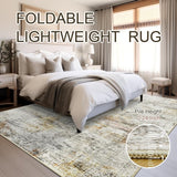 Soalmost Washable Area Rug 8x10, Large Soft Rugs for Living Room Vintage Beige Carpet 8x10 Area Rugs for Bedroom Dining Room Non - Slip Stain Resistant Under Table Rug - Homesidy.com