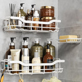 OMAIRA 3 - Pack Shower Caddy with Soap Holder, Adhesive Rustproof No - drill Strudy Loading Inside Shower Organizer Shelves Rack Storage Bathroom Organization for Smooth Wall Glass Tile, Black (Large) - Homesidy.com