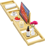 Banlilu Bathtub Tray - Bath Tray Expandable - Bath Tub Tray Table for Bathtub, Ajustable Size, Fits Most Tubs - Homesidy.com