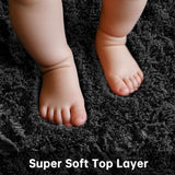 Ophanie Area Rugs for Living Room Bedroom, Upgrade Non - Slip Fluffy Soft Grey Shag Carpet, Indoor Floor Gray 4x6 Fuzzy Shaggy Living Room Plush Rug for Kids Home Dorm Decor Aesthetic - Homesidy.com