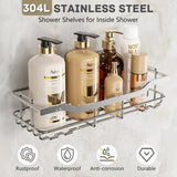 OMAIRA 3 - Pack Shower Caddy with Soap Holder, Adhesive Rustproof No - drill Strudy Loading Inside Shower Organizer Shelves Rack Storage Bathroom Organization for Smooth Wall Glass Tile, Black (Large) - Homesidy.com