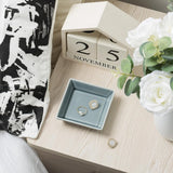 Mecaikru Ceramic Trinket Dish, Ring Tray, Decorative Jewelry Dish for Earrings Necklaces Watch Keys, for Women, White Green - Homesidy.com