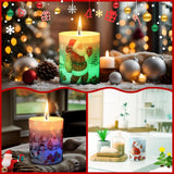Electricwise Christmas Scented Candle Gift Set for Women, LED Xmas Candles Can Change Into 7 Colors, Winter Candle with 7.6oz Soy Wax Fir Holiday Candles for Christmas Women Gift(Snowman) - Homesidy.com