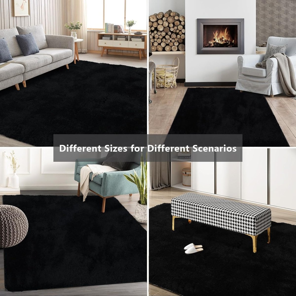 Shag Area Rugs for Bedroom Living Room,4X6 Ultra Soft Fluffy Area Rugs for Dorm, Indoor Carpet Nursery Rugs for Kids Girls Room Home Decor,Pink - Homesidy.com
