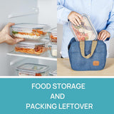 Vtopmart 5Pack 22oz Glass Storage Containers with Lids, Glass Meal Prep Food Container Sets with Snap Airtight Lids for Microwave, Oven, Freezer and Dishwasher, Grey - Homesidy.com