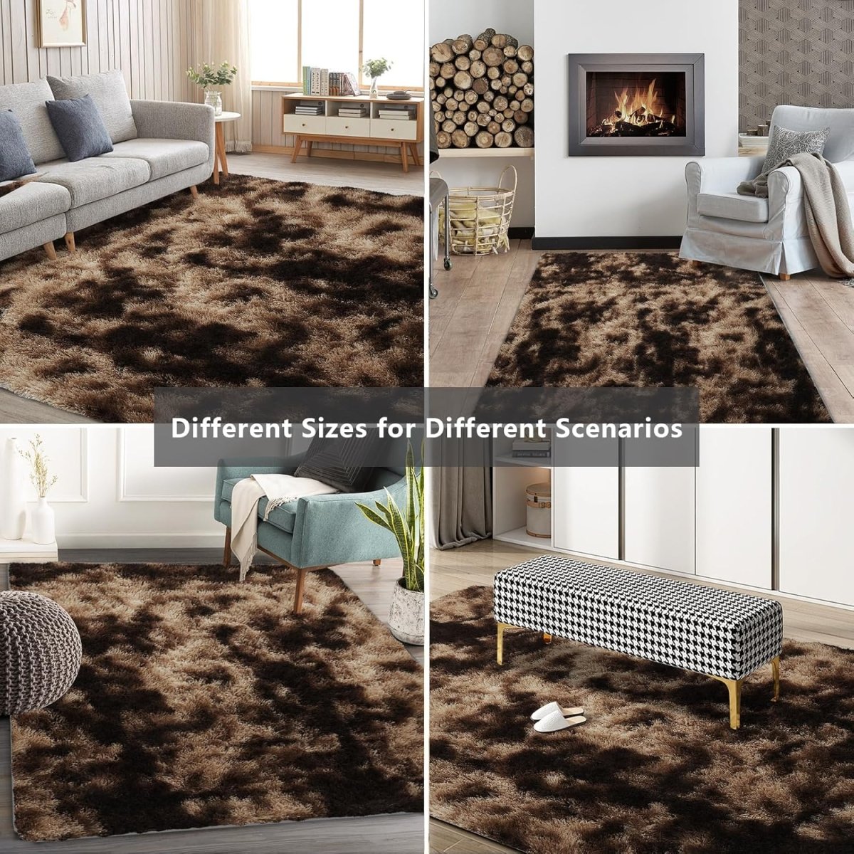 Shag Area Rugs for Bedroom Living Room,4X6 Ultra Soft Fluffy Area Rugs for Dorm, Indoor Carpet Nursery Rugs for Kids Girls Room Home Decor,Pink - Homesidy.com