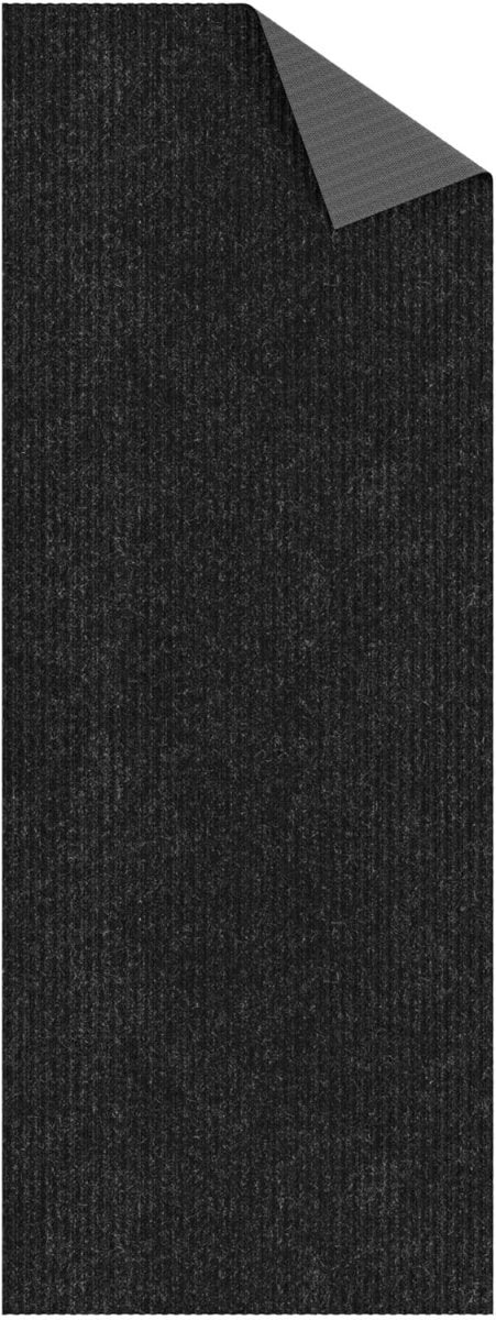 Ottomanson Hallway Runner Rug 2 x 6 Durable Non - Slip Mat with Scraper Pile for Indoor &amp; Outdoor Use - Ideal for Kitchen, Entryway, Patio &amp; Garage - High - Traffic Carpet, Black - Homesidy.com