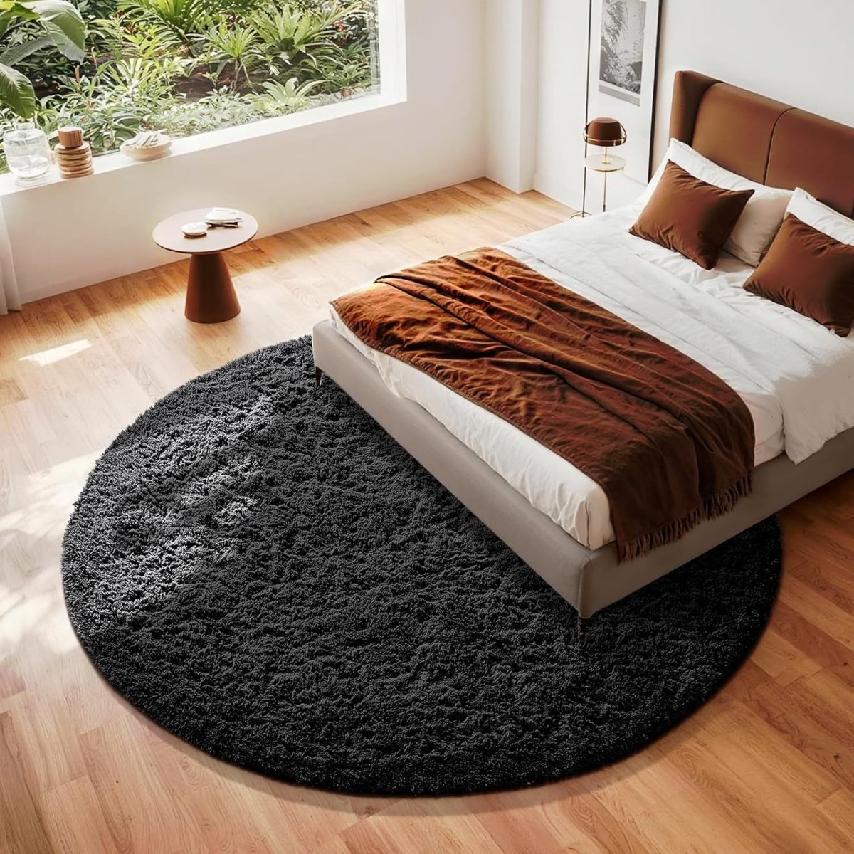 Ophanie Area Rugs for Living Room Bedroom, Upgrade Non - Slip Fluffy Soft Grey Shag Carpet, Indoor Floor Gray 4x6 Fuzzy Shaggy Living Room Plush Rug for Kids Home Dorm Decor Aesthetic - Homesidy.com