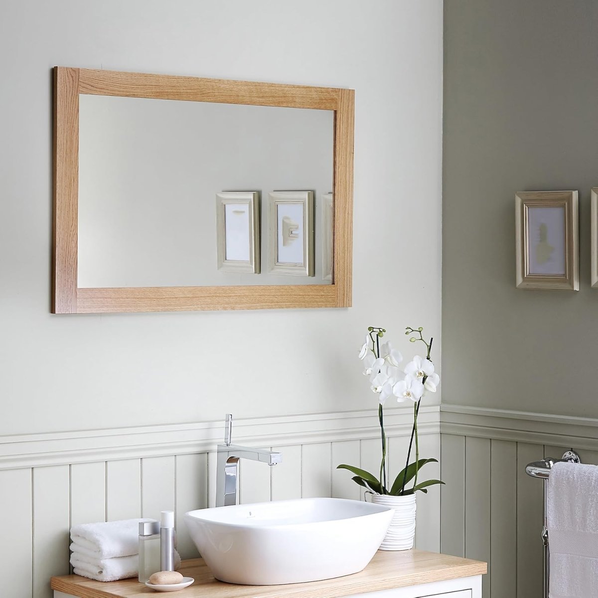 TIANLDD 27 FT Wood Grain Wallpaper Border, Removable Waterproof Mirror Border Peel and Stick,Bathroom Mirror Frame Border.(Black) - Homesidy.com