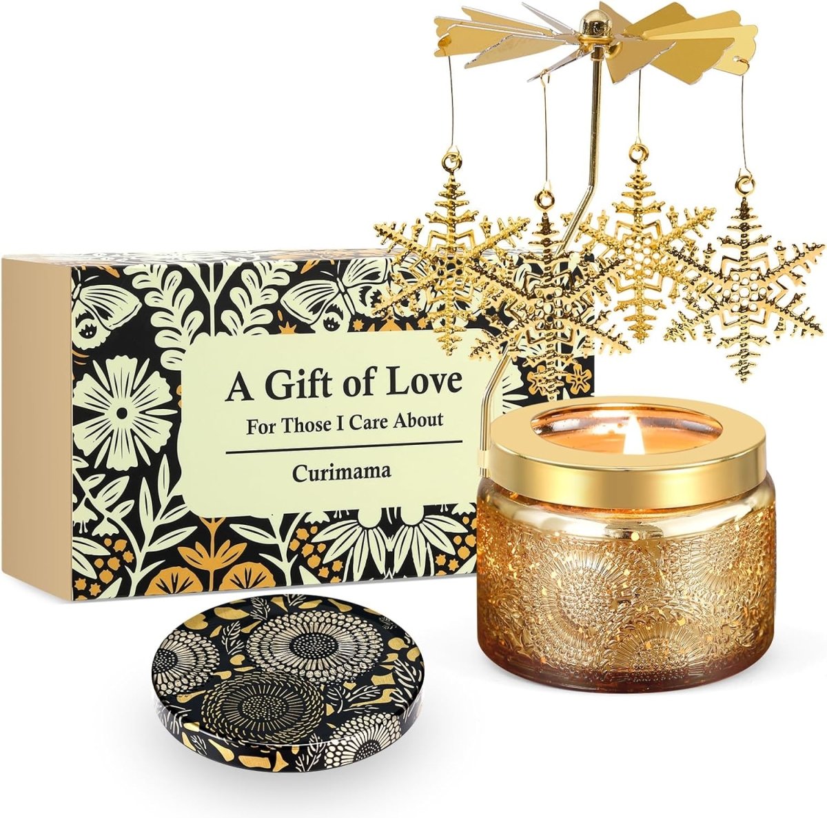Christmas Gifts for Women, Unique Birthday Gifts for Women, Lavender Butterfly Rotating Scented Candles for Home Fragrance, Mom Birthday Gift from Daughter Son, Xmas Candle Gift for Sister Grandma - Homesidy.com