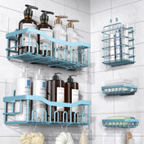 EUDELE Adhesive Shower Caddy, 5 Pack Rustproof Stainless Steel Bath Organizers With Large Capacity, No Drilling Shelves for Bathroom Storage &amp; Home Decor - Homesidy.com