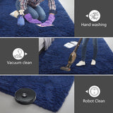 Shag Area Rugs for Bedroom Living Room,4X6 Ultra Soft Fluffy Area Rugs for Dorm, Indoor Carpet Nursery Rugs for Kids Girls Room Home Decor,Pink - Homesidy.com
