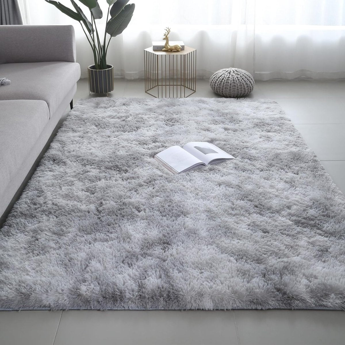 Shag Area Rugs for Bedroom Living Room,4X6 Ultra Soft Fluffy Area Rugs for Dorm, Indoor Carpet Nursery Rugs for Kids Girls Room Home Decor,Pink - Homesidy.com