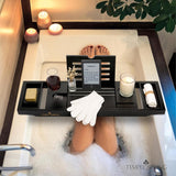 Temple Spring Wooden Bathtub Tray, Bamboo Bathroom Accessories, Bath Tray for Tub, at Home Spa Essentials, Board for Tub Table, Bath Caddy for Bathtub Accessories &amp; Bathroom Essentials – Natural - Homesidy.com