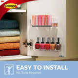 Command Large Caddy, Holds up to 4 lb, 8.6&34; x 3.1&34; x 3&34;, 1 Caddy with 4 Command Strips, Damage Free Organization Wall Mount to Cabinet, Kitchen, Pantry, Closet, or Under Sink - Homesidy.com