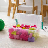 IRIS USA 6 Qt. Plastic Storage Bins Containers with Lids, 4 Pack, Small Sensory Bin, Craft Storage, Craft Organizers &amp; Storage, Organizing Container for Home, Office &amp; Art Supplies, Stackable, Clear - Homesidy.com
