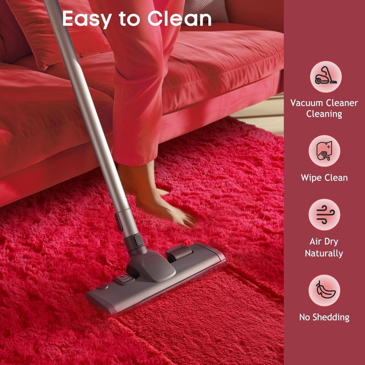 Ophanie Area Rugs for Living Room Bedroom, Upgrade Non - Slip Fluffy Soft Grey Shag Carpet, Indoor Floor Gray 4x6 Fuzzy Shaggy Living Room Plush Rug for Kids Home Dorm Decor Aesthetic - Homesidy.com