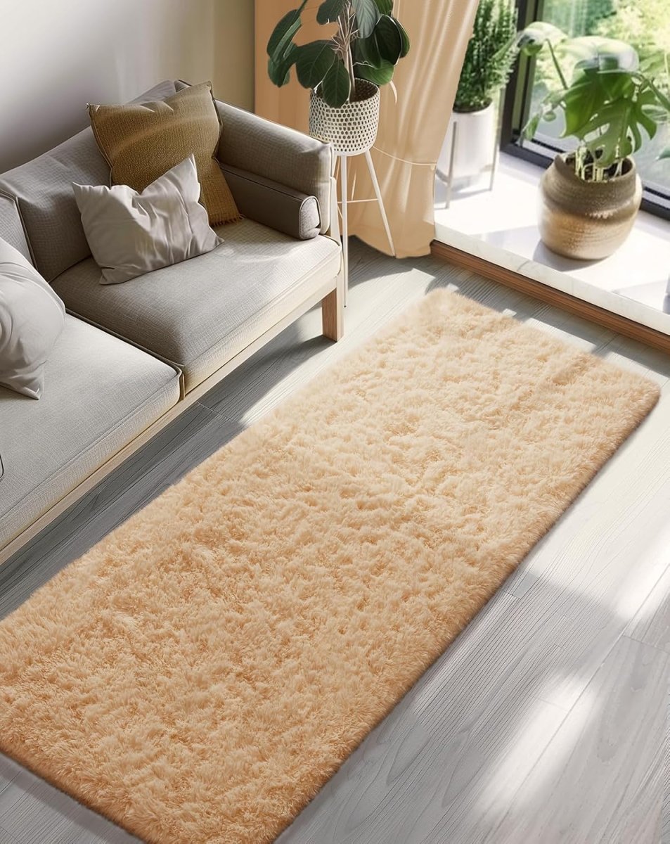 Ophanie Area Rugs for Living Room Bedroom, Upgrade Non - Slip Fluffy Soft Grey Shag Carpet, Indoor Floor Gray 4x6 Fuzzy Shaggy Living Room Plush Rug for Kids Home Dorm Decor Aesthetic - Homesidy.com