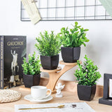 Der Rose 4 Pack Fake Plants Mini Artificial Greenery Potted Plants for Home Decor Indoor Office Table Room Farmhouse Bathroom Decor - Homesidy.com