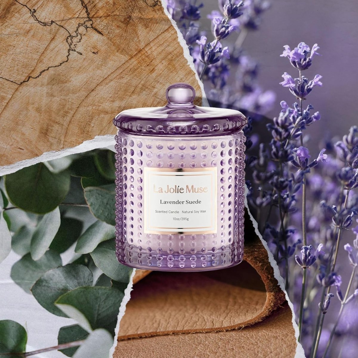 LA JOLIE MUSE Christmas Candle | Ruby Berry Bliss | Mandarin Cranberry &amp; Plum | 10 oz Festive Candle | 55 Hours Clean Burn | Gift for Women &amp; Family - Homesidy.com
