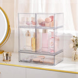 Vtopmart Stackable Storage Drawers Set of 5, Clear Plastic Organizer Bins for Baby Bottle, Beauty Supplies Storage, Ideal for Kichen Countertop, Vanity, Bathroom, Cabinet, Pantry Organization - Homesidy.com