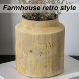 Rustic Vases for Home Decor. Ceramic Vase for Dining Table Decor. Terracotta Decorative Vase 6.1IN. ZSHLXM - Homesidy.com