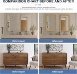 TIANLDD 27 FT Wood Grain Wallpaper Border, Removable Waterproof Mirror Border Peel and Stick,Bathroom Mirror Frame Border.(Black) - Homesidy.com