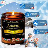 Christmas Candles - Christmas Spice Candle | 7 oz Soy Candles with Warm Cinnamon, Clove &amp; Nutmeg Aroma | Holiday Scented Candle, Cozy Winter Candle Gift for Men &amp; Women - Homesidy.com