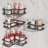 Youvip Shower Caddy Corner with Soap Holder, No Drilling Shower Shelves - Rustproof, Adhesive Shower Organizer Corner for Dorm. Black, 4 - Pack - Homesidy.com
