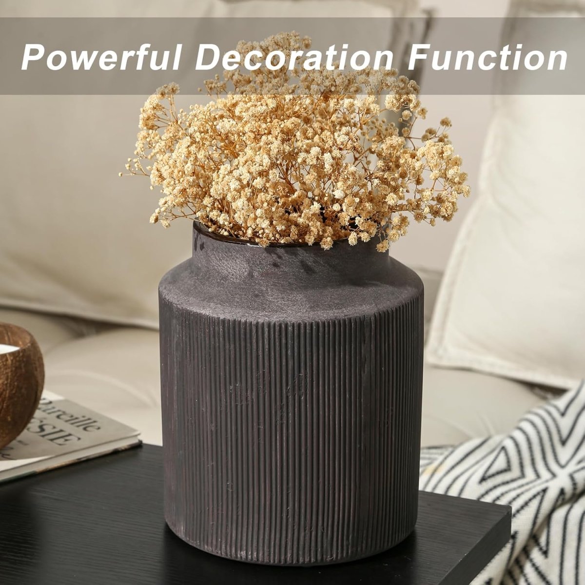 Rustic Vases for Home Decor. Ceramic Vase for Dining Table Decor. Terracotta Decorative Vase 6.1IN. ZSHLXM - Homesidy.com