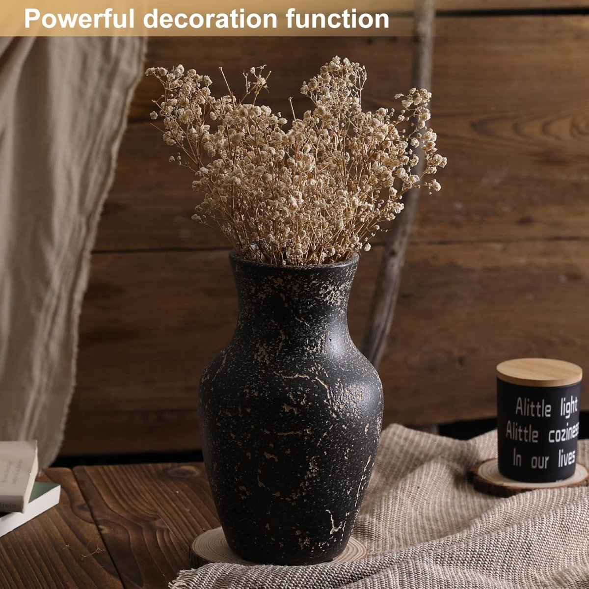 Rustic Vases for Home Decor. Ceramic Vase for Dining Table Decor. Terracotta Decorative Vase 6.1IN. ZSHLXM - Homesidy.com