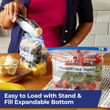 Hefty Slider Freezer Kitchen Storage Bags, Gallon Size, 56 Count - Homesidy.com