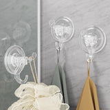 Antimbee 3 Pack Suction Cup Hooks, Clear Suction Cup Hanger, Removable Small Suction Cups for Shower, Bathroom, Glass, Door, Windows, Kitchen - Max Hanging up to 11 lbs on Smooth Surface - Homesidy.com