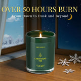 Balsam Cedar Candle, 10oz Soy Scented Candle for Home, Christmas Birthday &amp; Holiday Gifts for Women &amp; Men, Long Lasting 50 Hour Clean Non - Toxic Burn, Elegant Winter &amp; Christmas Festive Home Decor - Homesidy.com