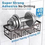 EUDELE 5 - Pack Rustproof Stainless Steel Shower Caddy Set– No Drill Adhesive Bathroom Organizer, Space - Saving Shower Shelves for Apartment Essentials, Bathroom/Kitchen Storage Home Decor - L Size - Homesidy.com