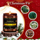 Christmas Candles - Christmas Spice Candle | 7 oz Soy Candles with Warm Cinnamon, Clove &amp; Nutmeg Aroma | Holiday Scented Candle, Cozy Winter Candle Gift for Men &amp; Women - Homesidy.com
